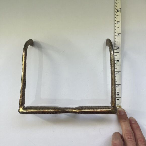 EYE GLASSES SCULPTURE Paperweight 7" Hammered Gold Spectacles Quirky Fun Decor - Picture 9 of 13